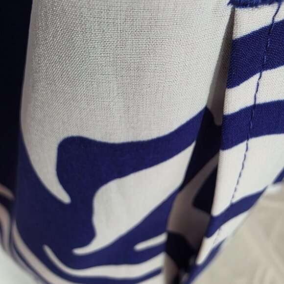 Zenergy by Chico's White and Royal Blue Jacket with zipper at front    T574 - Picture 7 of 11